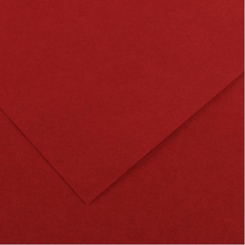 CANSON IRIS VIVALDI FOGLI LISCI A4 185G ROSSO GRANATA CONF 50 Pz.